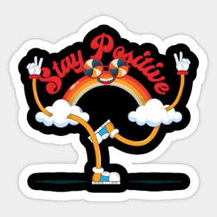 Stay Positive Baseball Sticker